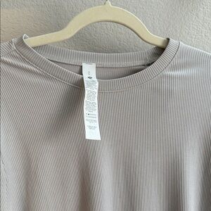 lululemon athletica Gray Ribbed Top